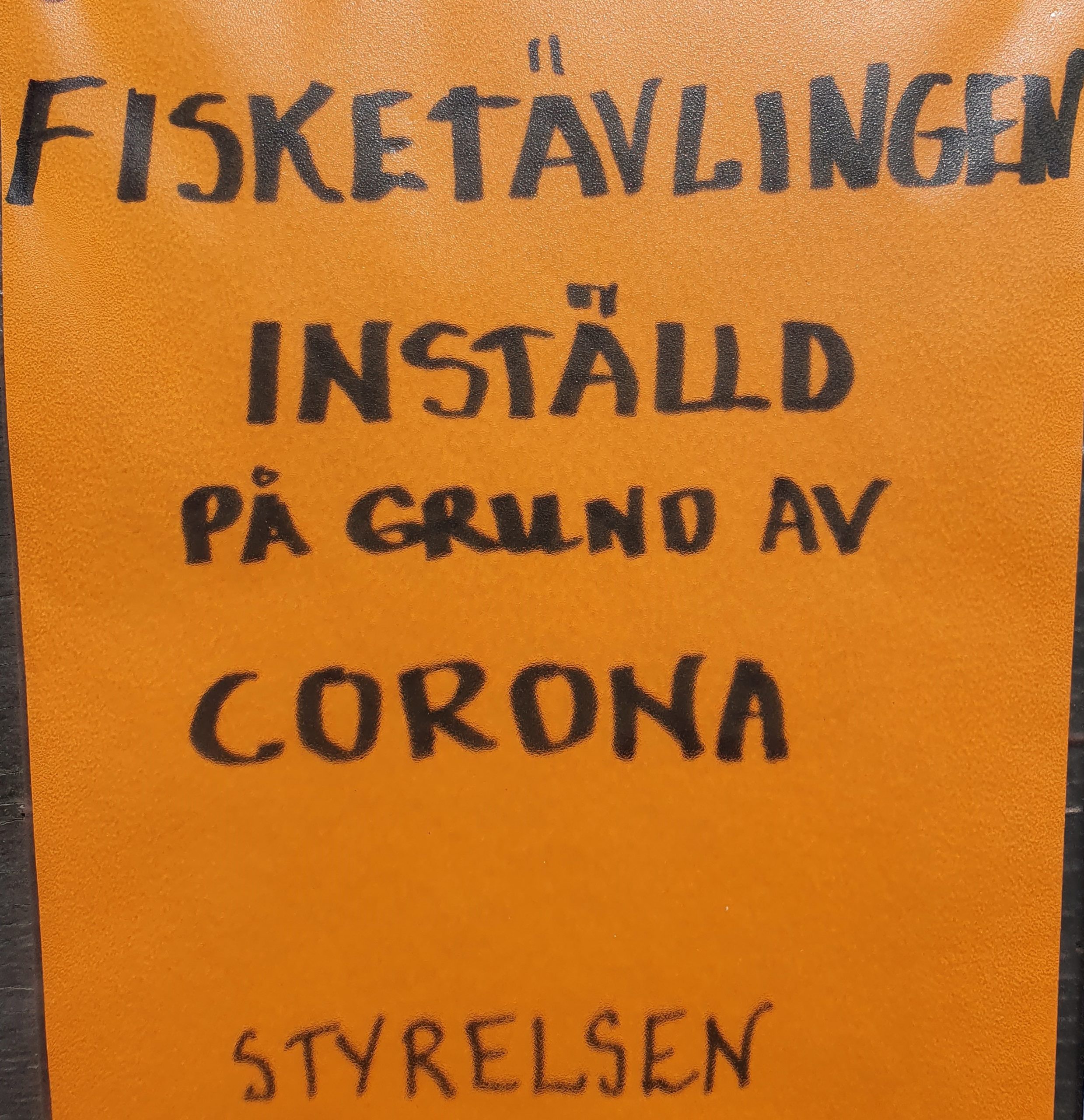 Fisketävlingen 2020 inställd