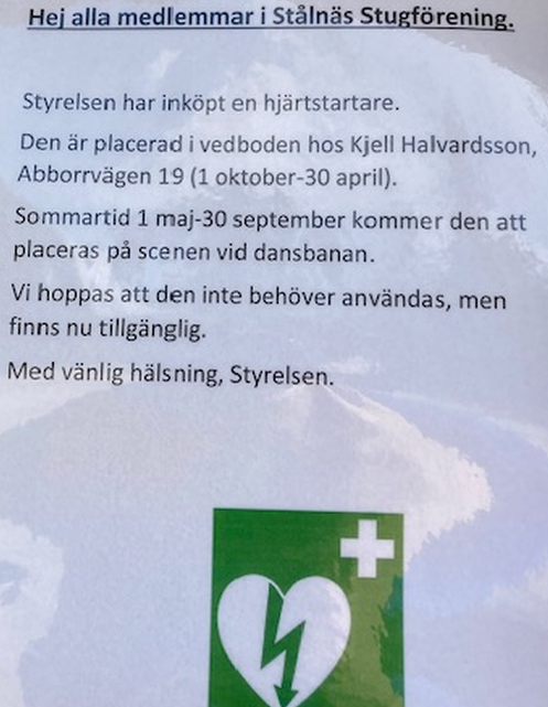 Hjärtstartare – Nytt datum